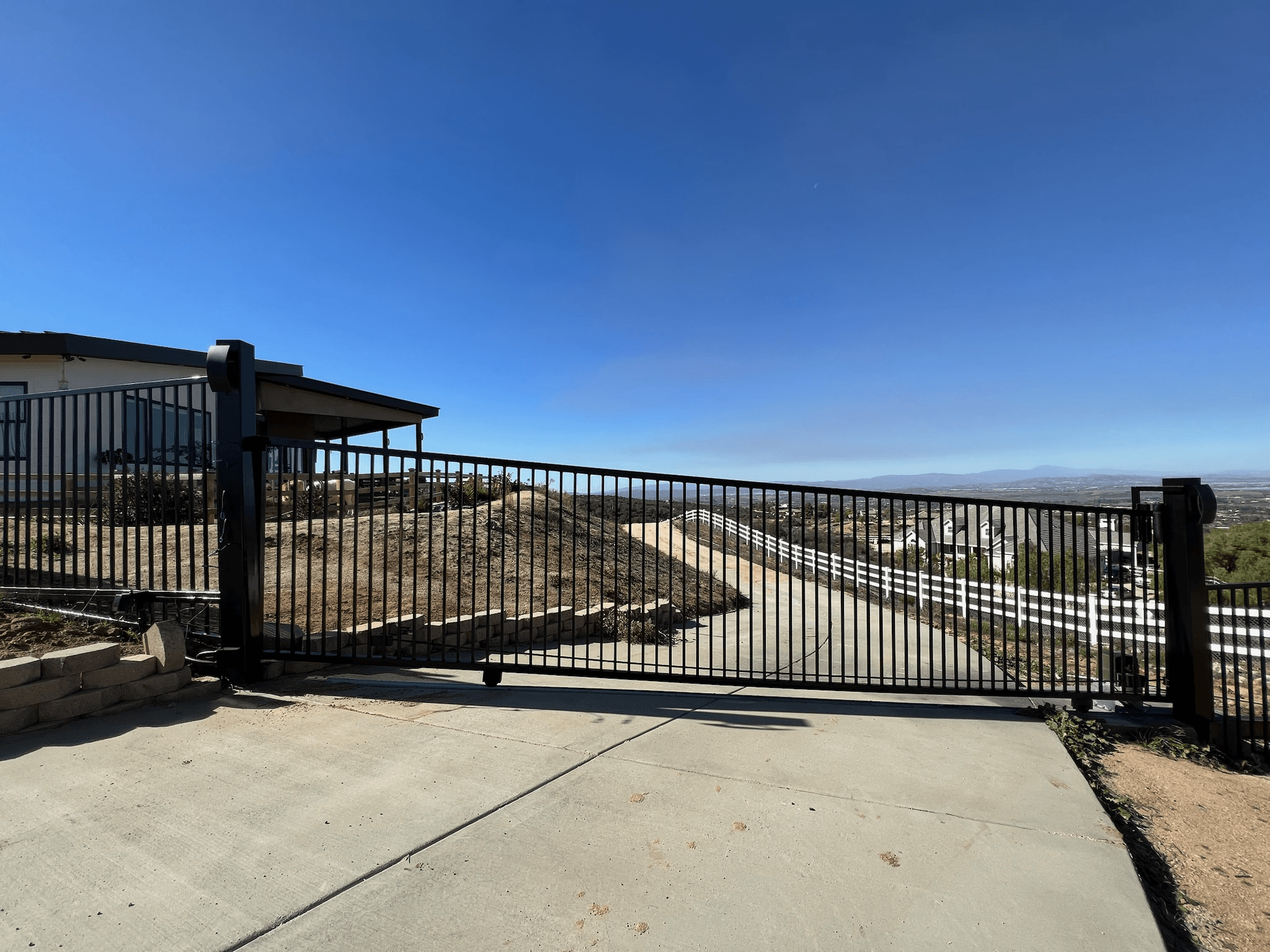 Front drive-way gate.